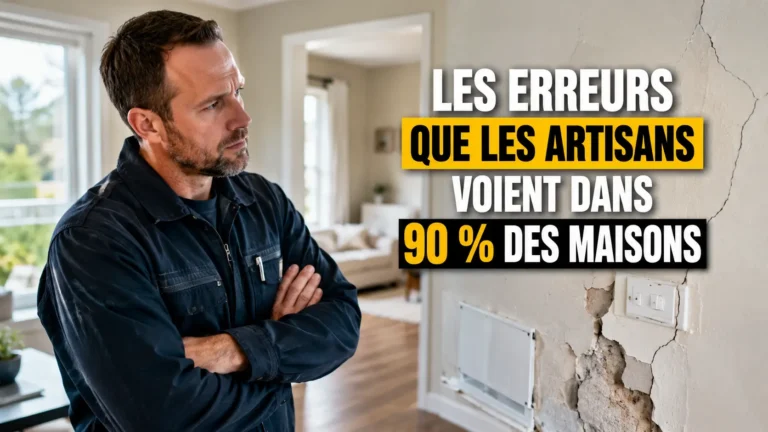 Les erreurs que les artisans voient dans 90 % des maisons
