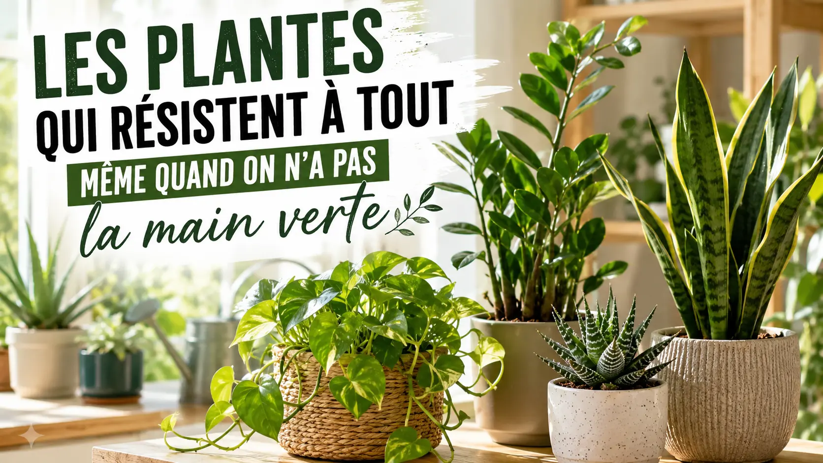 Découvrez les plantes les plus résistantes pour embellir votre intérieur, même si vous oubliez souvent de les arroser.
