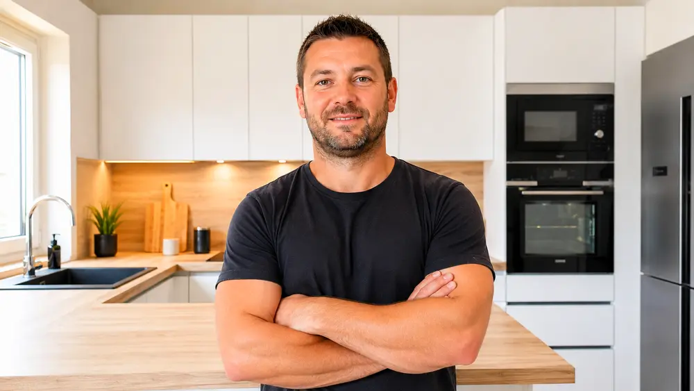 Romain Lombard poseur de cuisine et de salle de bains