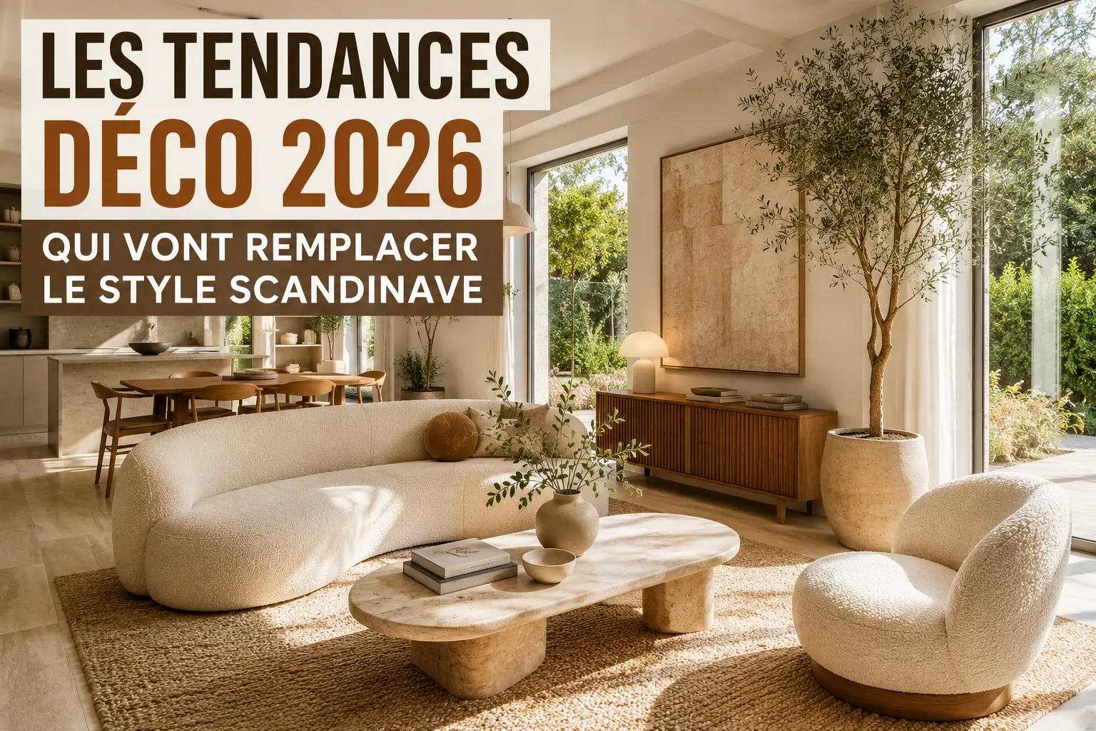 Découvrez les tendances déco 2026 qui remplacent progressivement le style scandinave avec plus de chaleur, de caractère et d’élégance.