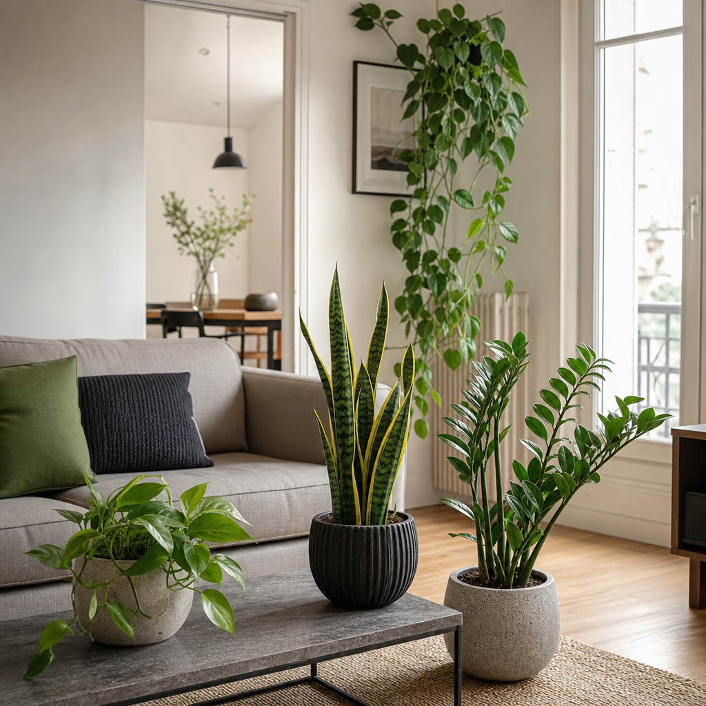 10 plantes d’intérieur faciles d’entretien pour débutants, même en appartement 10 Plantes d’intérieur faciles d’entretien dans un salon d’appartement