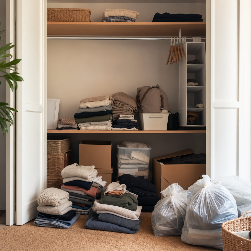 Comment organiser ses placards dans la maison pour gagner de la place au quotidien 10 Tri d’un placard de maison pour mieux organiser l’espace